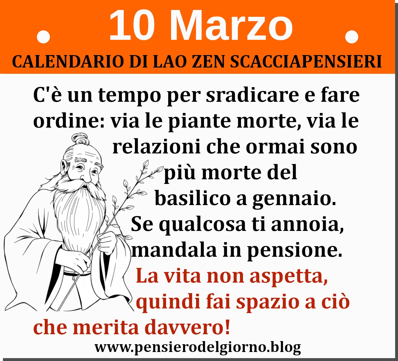 Calendario frasi Lao-Zen-Scacciapensieri