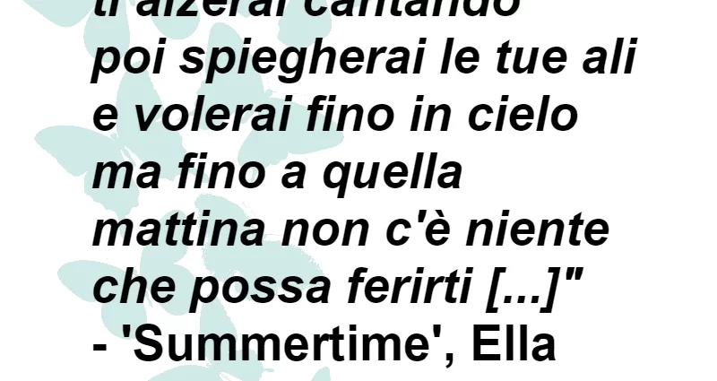 Summertime testo italiano Fitzgerald