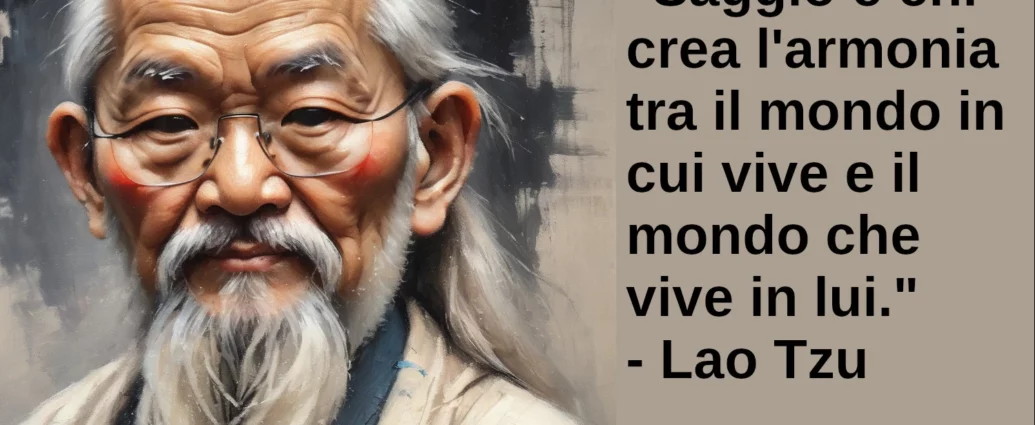 Frase Zen del giorno Saggio chi crea armonia tra il mondo in cui vive Lao Tzu