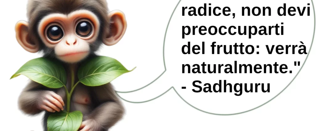 Aforisma Se coltivi la radice il frutto verrà Sadhguru