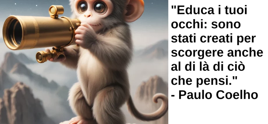 Frase di oggi Educa i tuoi occhi a scorgere al di là Paulo Coelho