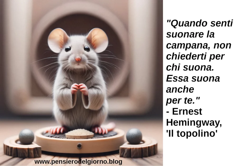 Morale del racconto Il topolino Ernest Hemingway
