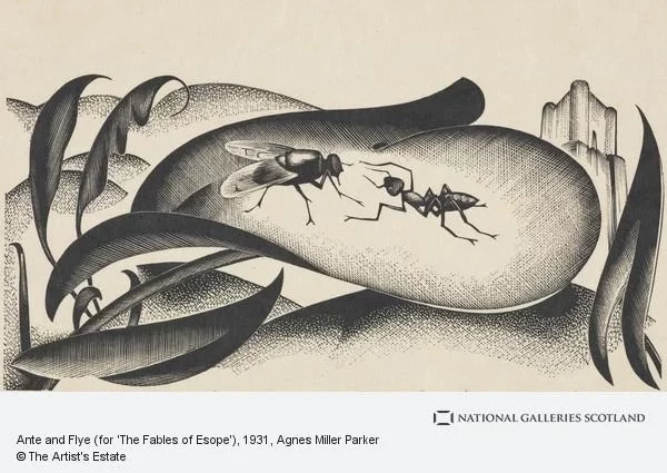Favola La formica e la mosca Fedro con morale