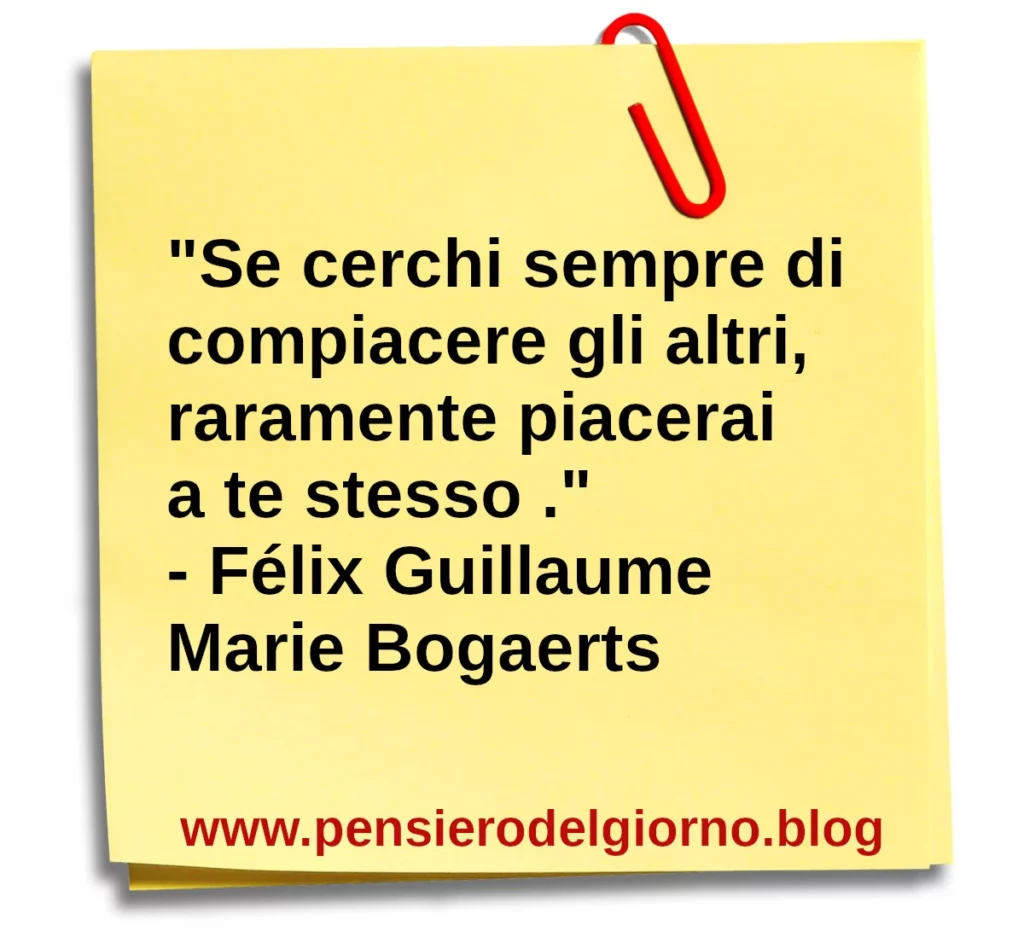 Se cerchi sempre di compiacere gli altri, raramente piacerai a te stesso. Bogaerts