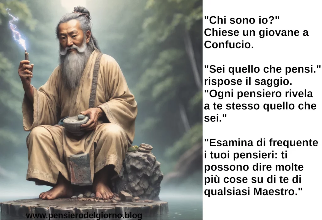 Tu sei quello che pensi. Storia di Confucio