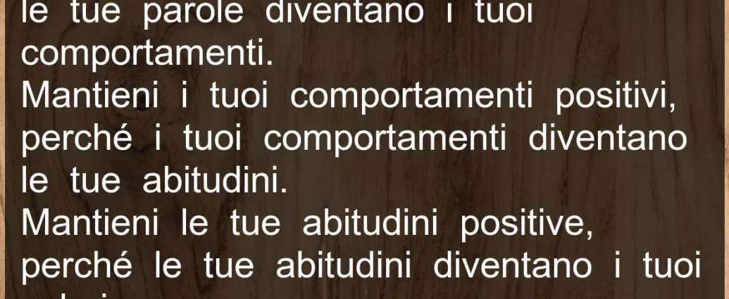 Mantieni i tuoi pensieri positivi. Citazione Gandhi