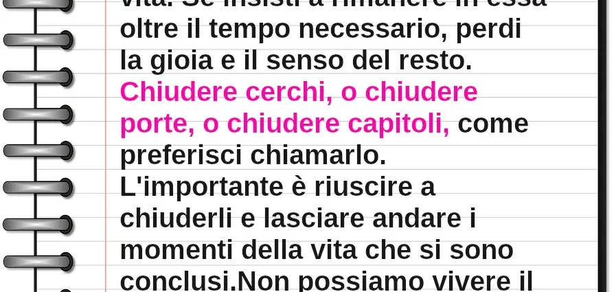 Frase del giorno: È sempre necessario sapere quando finisce una fase della vita. Paulo Coelho